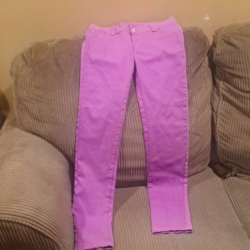 Only you slim fit lavender pants for girls SZ 9-10